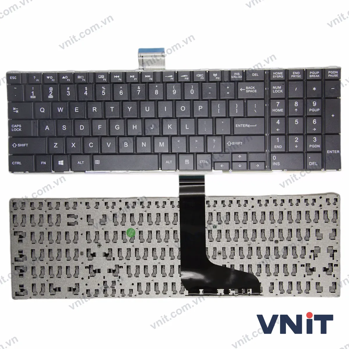 Bàn phím Laptop Toshiba L50-A L55 S50-A normal OEM (Màu đen)