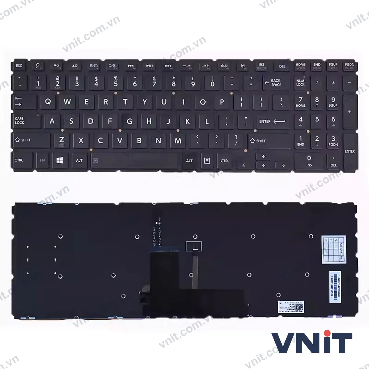 Bàn phím Laptop Toshiba L50-B L55-B L50-C L55-C L50D L55D-B L50D-C (Có đèn nền)