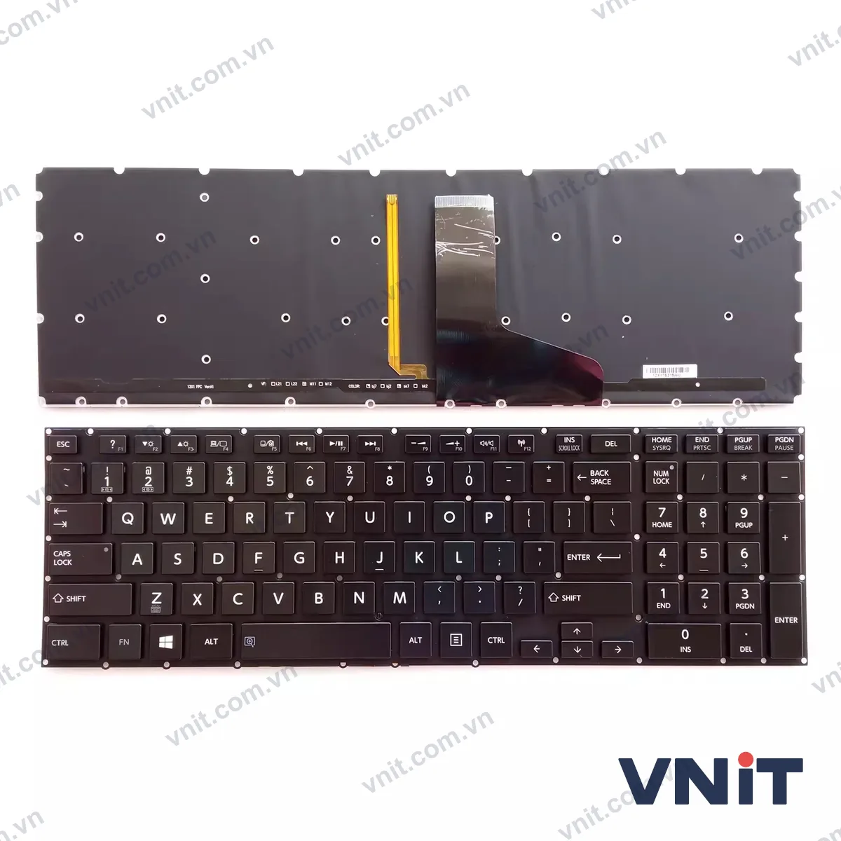 Bàn phím Laptop Toshiba P50-A P50T-A P55-A P55T-A P70-A P75-A (Có đèn nền)
