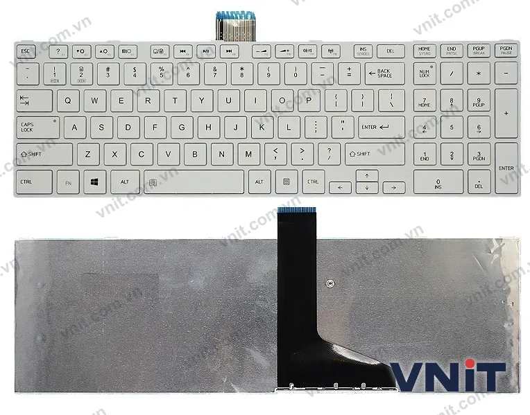 Bàn phím Laptop Toshiba Qosmio X870 X875 (Màu trắng)