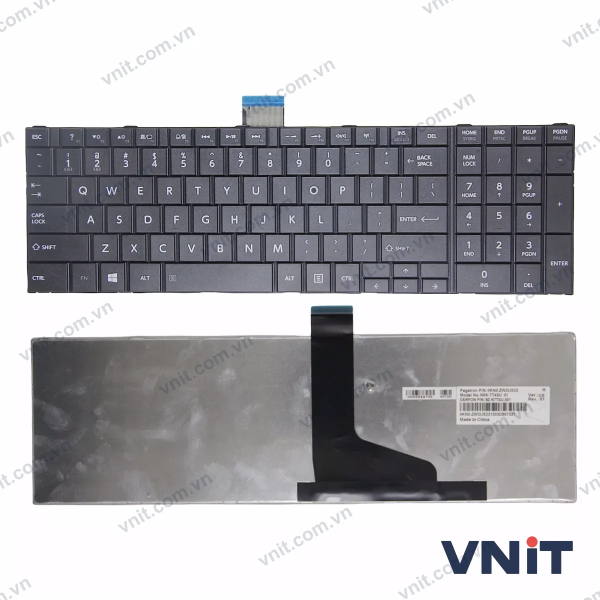 Bàn phím Laptop Toshiba Qosmio X870 X875 normal (Màu đen)