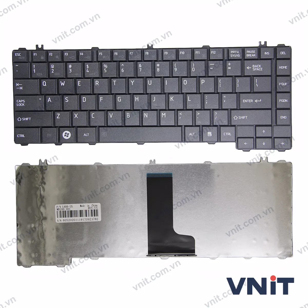 Bàn phím Laptop Toshiba Satellite L600 L605 L630 L640D C600D C605 C640 C630 L605 matte OEM (Màu đen)