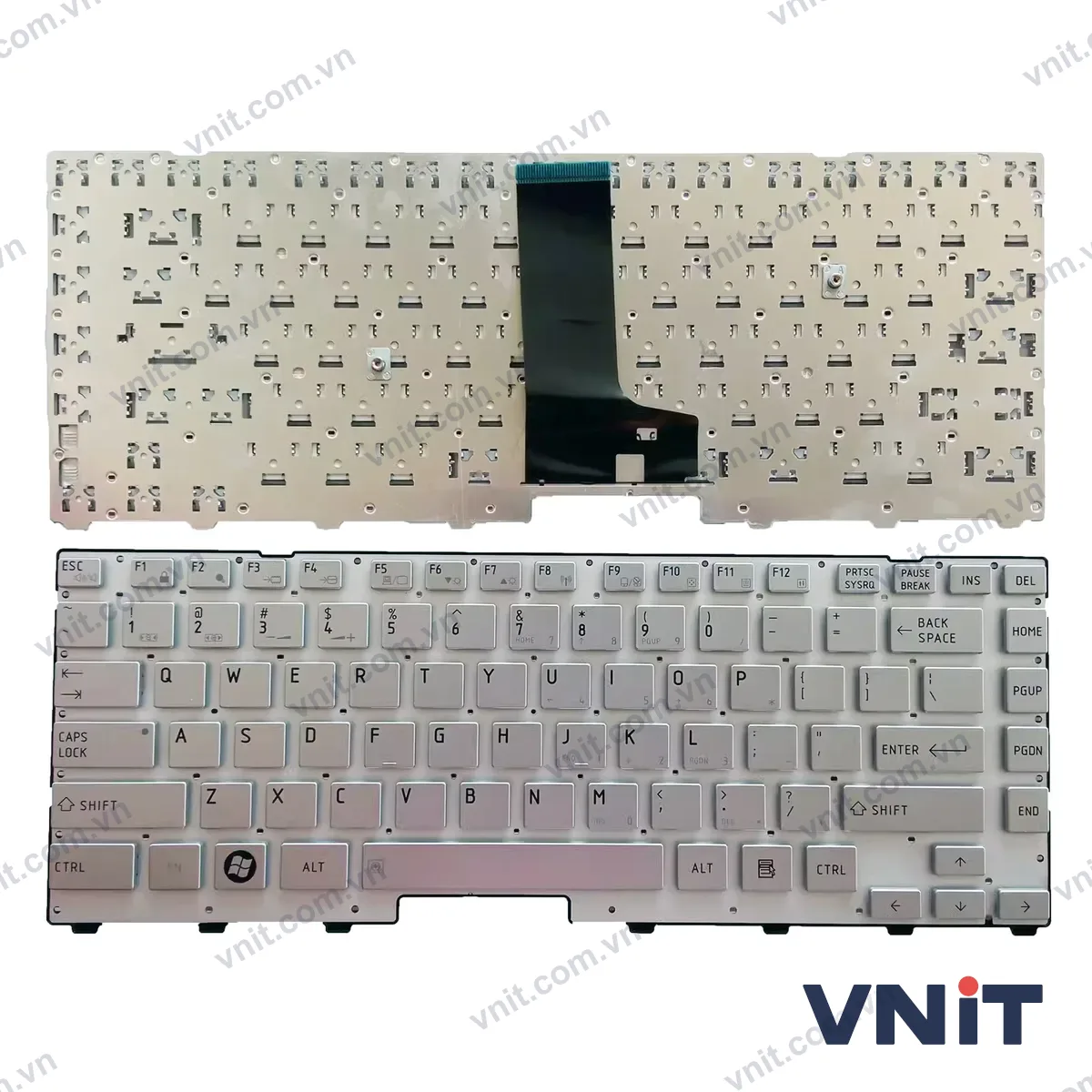 Bàn phím Laptop Toshiba Satellite Pro T230 T230D T235 T235D (Màu bạc)
