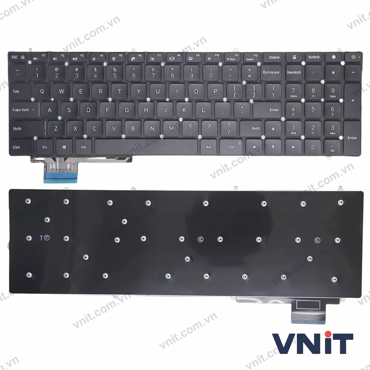 Bàn phím Laptop Xiaomi RUBY MX110 TM1802 TM1709 TM1705 (Màu đen)