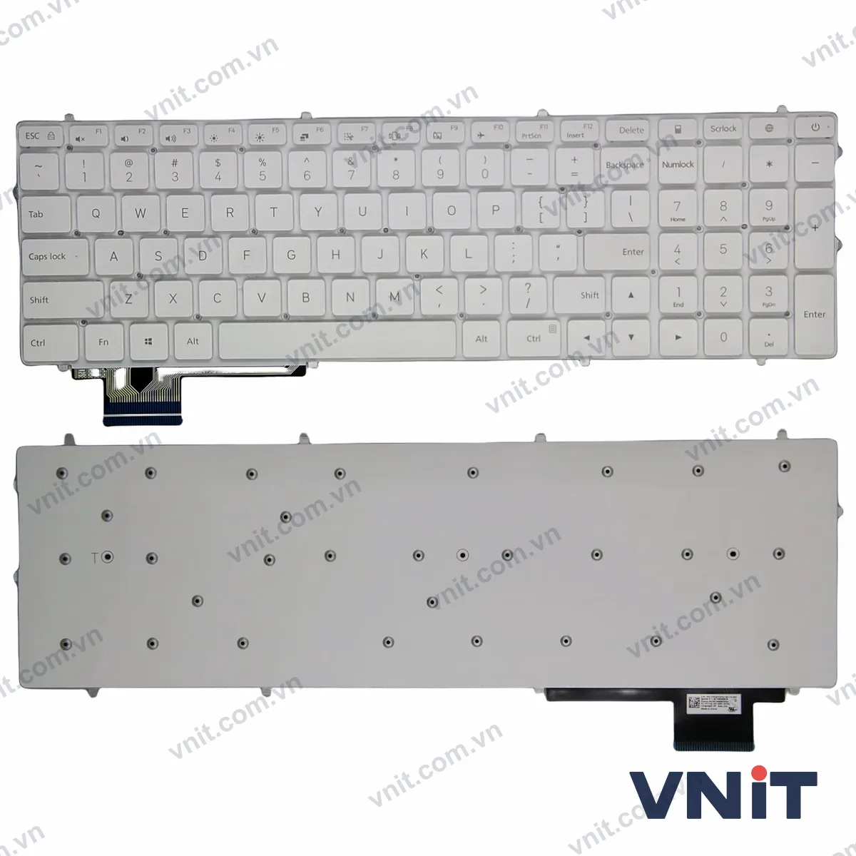Bàn phím Laptop Xiaomi RUBY MX110 TM1802 TM1709 TM1705 (Màu trắng)