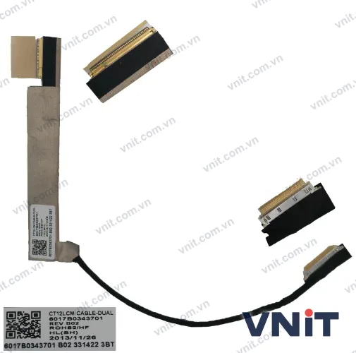 Cáp màn hình laptop HP 8470W 8470P 6017B0343701 (40 pin)