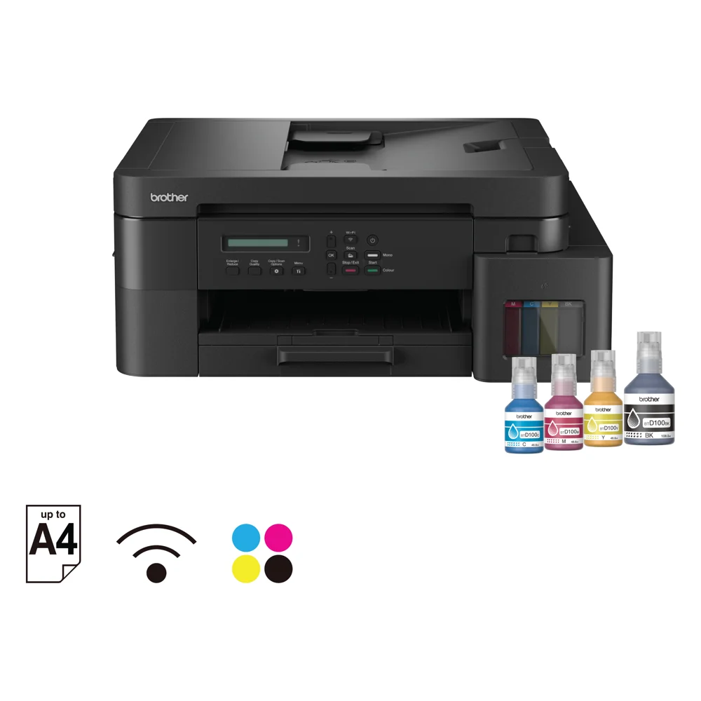 Máy in phun màu đa năng Brother DCP-T830DW (In, Scan, Copy, in 2 mặt, ADF, LAN, Wi-Fi)