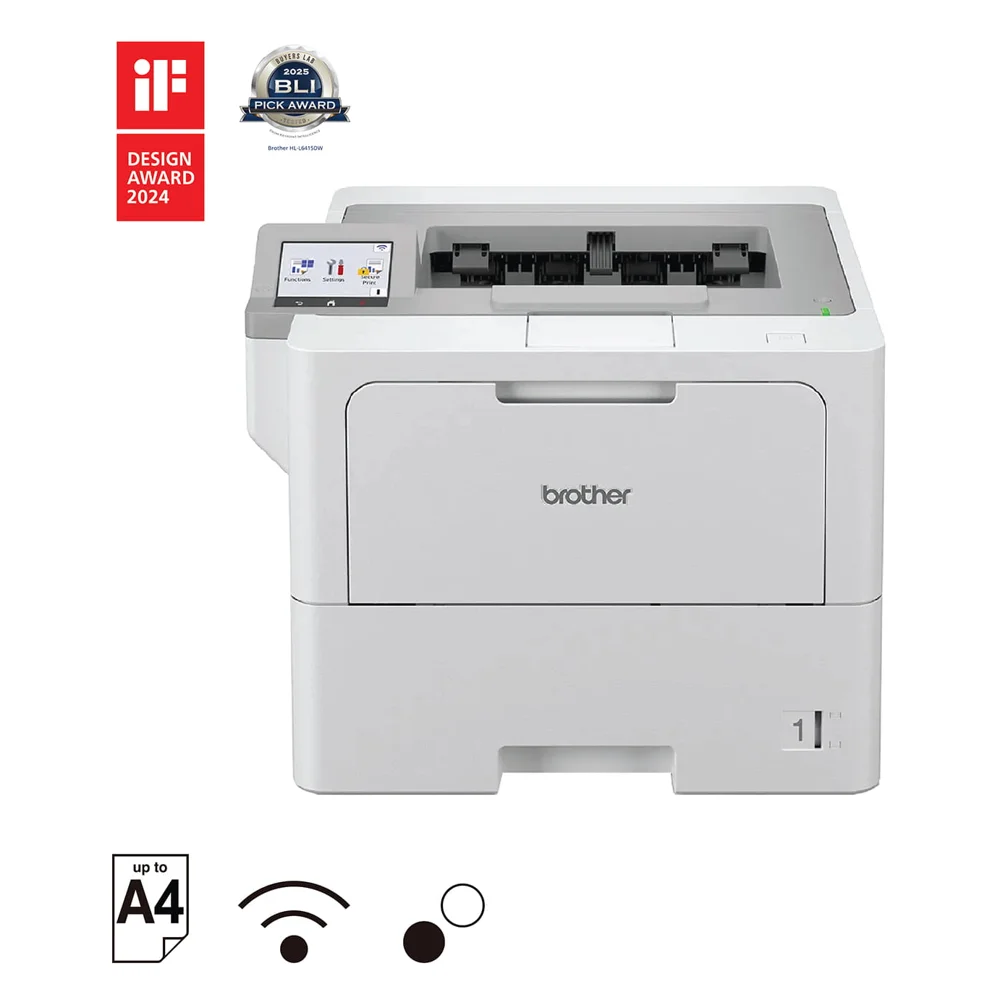 Máy in laser đen trắng Brother HL-L6415DW (đơn năng, in 2 mặt, LAN, Wi-Fi)