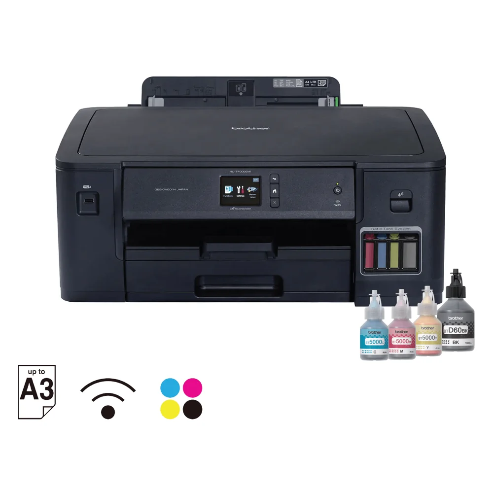 Máy in phun màu Brother HL-T4000DW (đơn năng, in 2 mặt, LAN, Wi-Fi, khổ A3)