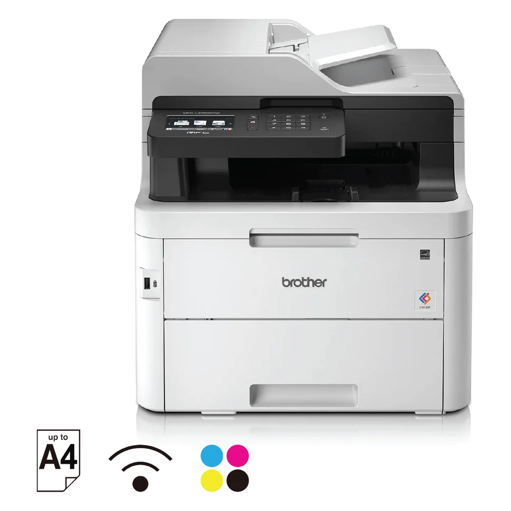 Máy in laser màu đa năng Brother MFC-L3750CDW (In, Scan, Copy, Fax, in 2 mặt, ADF, LAN, Wi-Fi)