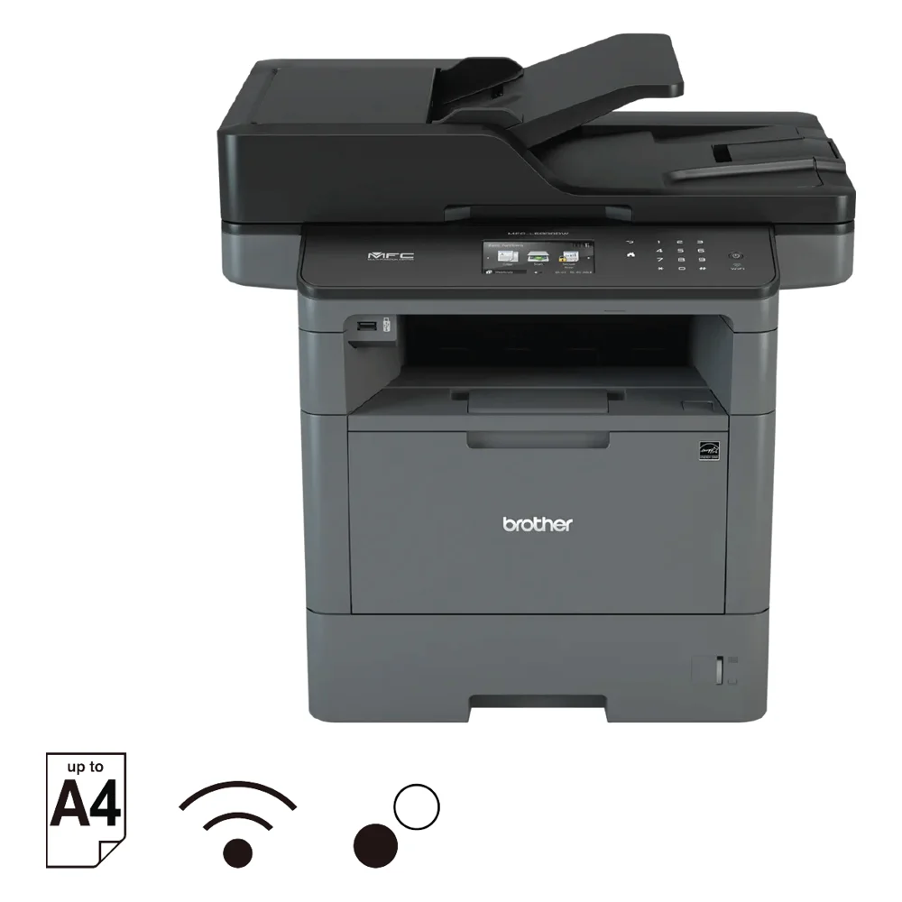 Máy in laser đen trắng đa năng Brother MFC-L5900DW (In, Scan, Copy, Fax, in 2 mặt, ADF, LAN, Wi-Fi)