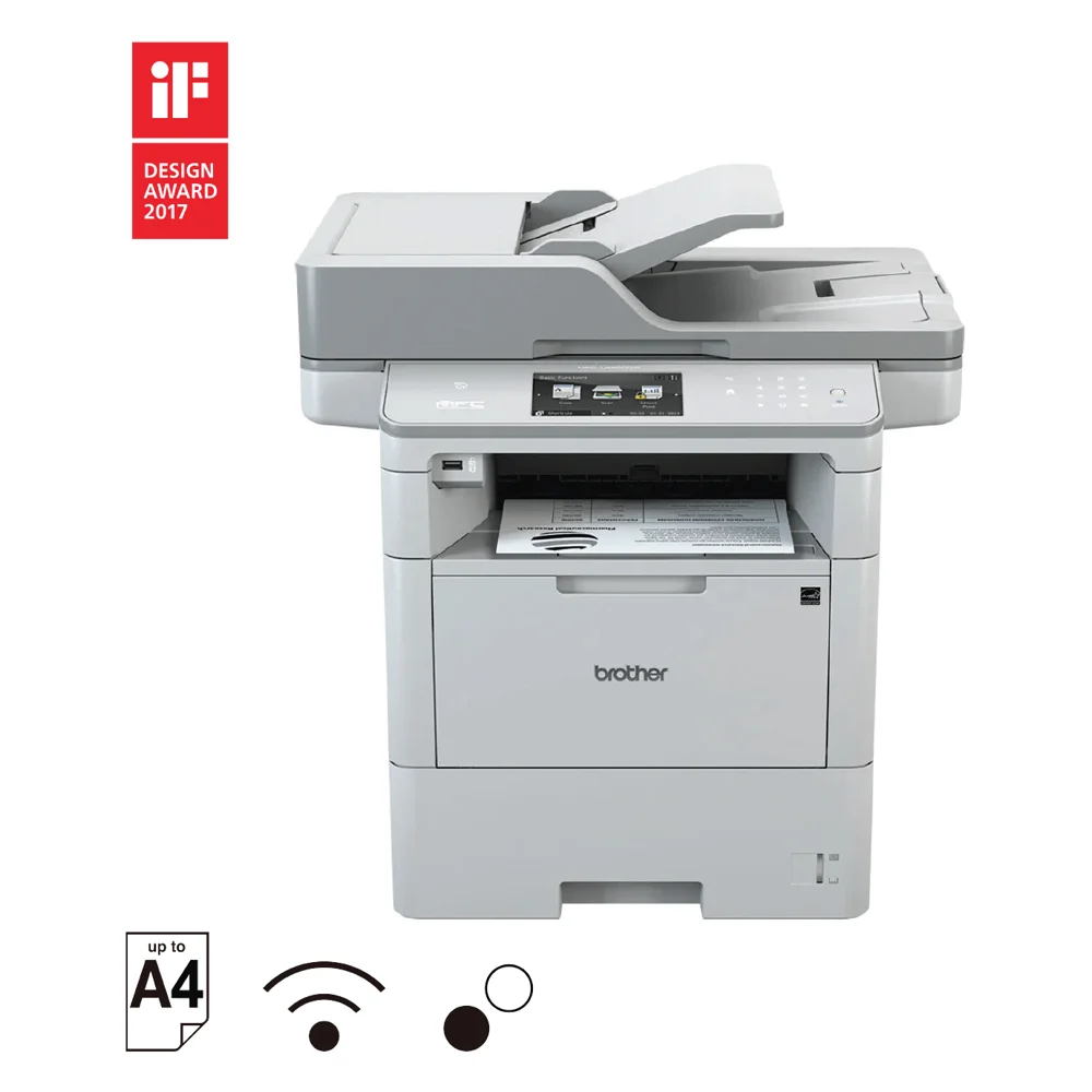 Máy in laser đen trắng đa năng Brother MFC-L6900DW (In, Scan, Copy, Fax, in 2 mặt, ADF, LAN, Wi-Fi)