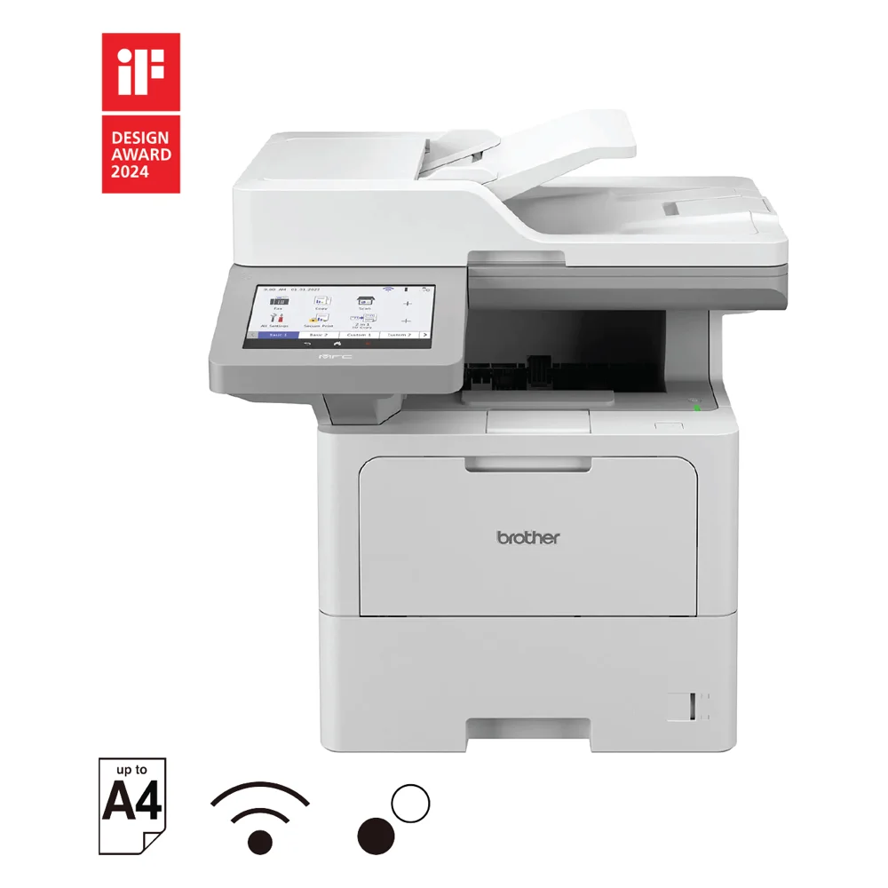 Máy in laser đen trắng đa năng Brother MFC-L6915DW (In, Scan, Copy, Fax, in 2 mặt, ADF, LAN, Wi-Fi)