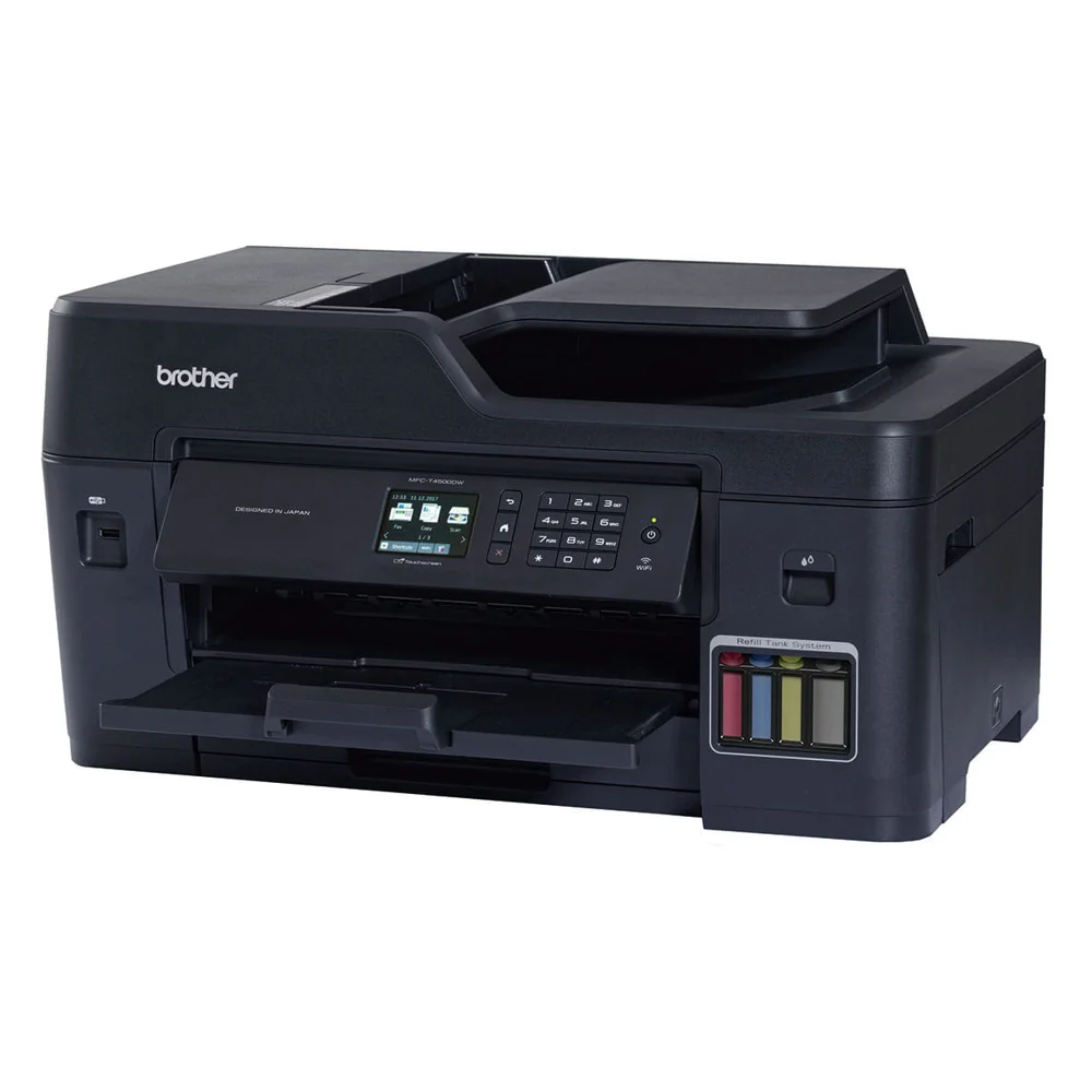Máy in phun màu đa năng Brother MFC-T4500DW (In, Scan, Copy, Fax, in 2 mặt, ADF, LAN, Wi-Fi, khổ A3) - ảnh 3