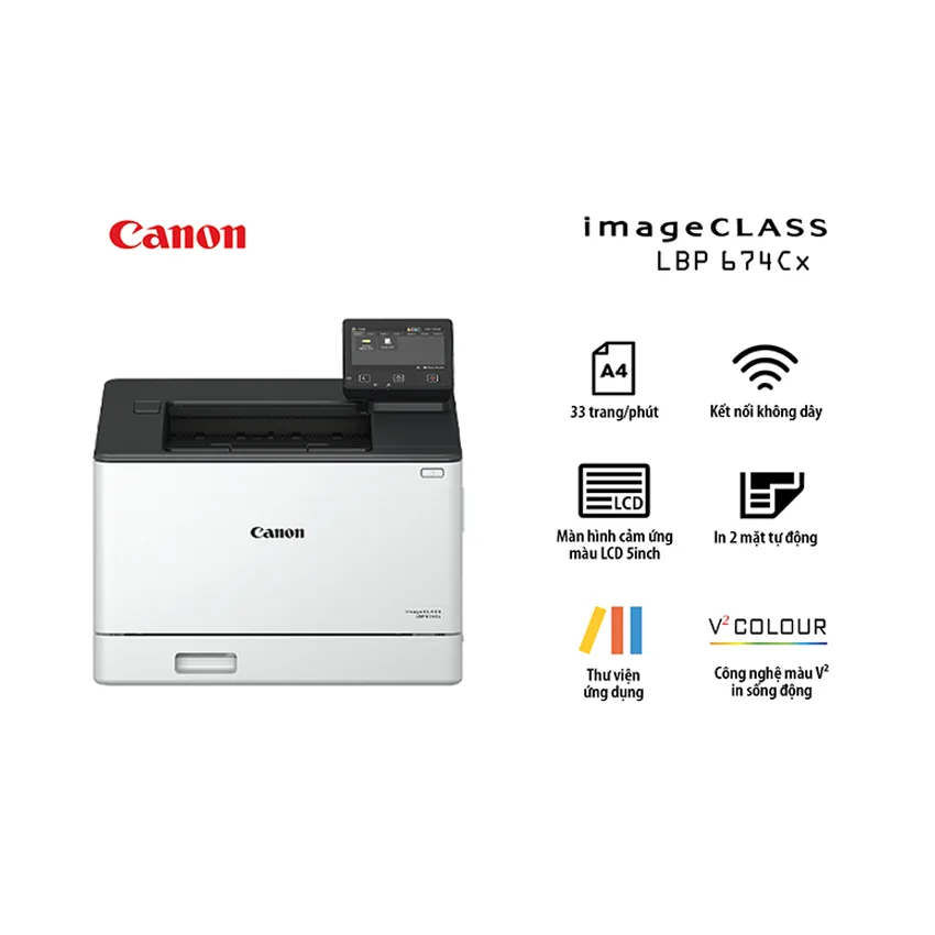 Máy in laser màu Canon i-SENSYS LBP674Cx - ảnh 3