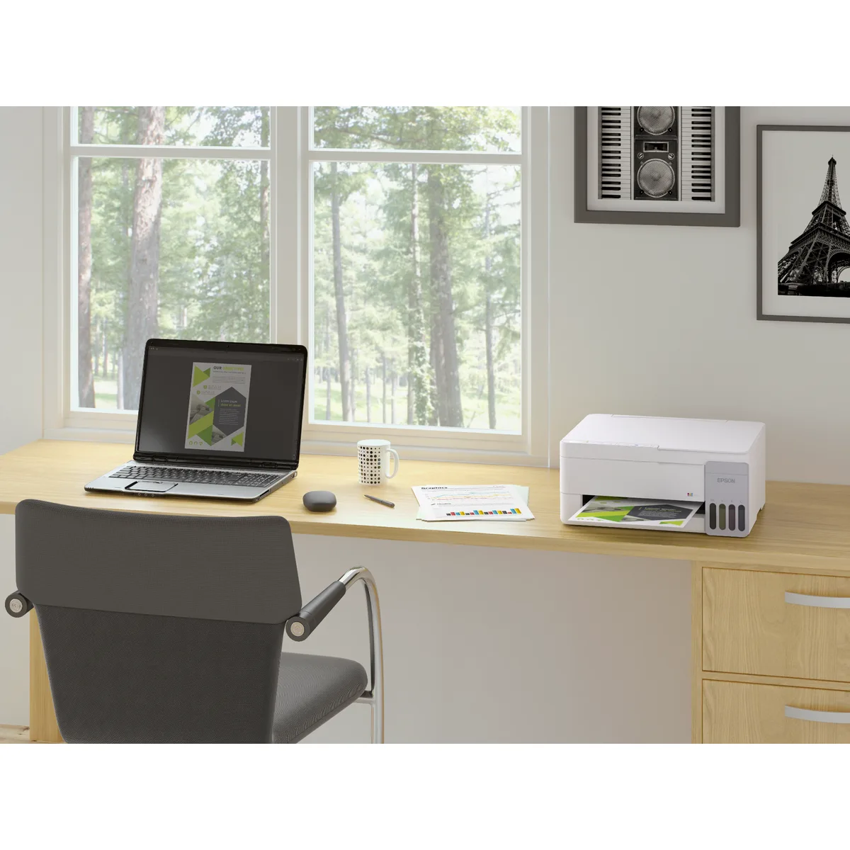 Máy in phun màu đa năng Epson EcoTank L3316 vỏ trắng (In, Scan, Copy, USB) - ảnh 4
