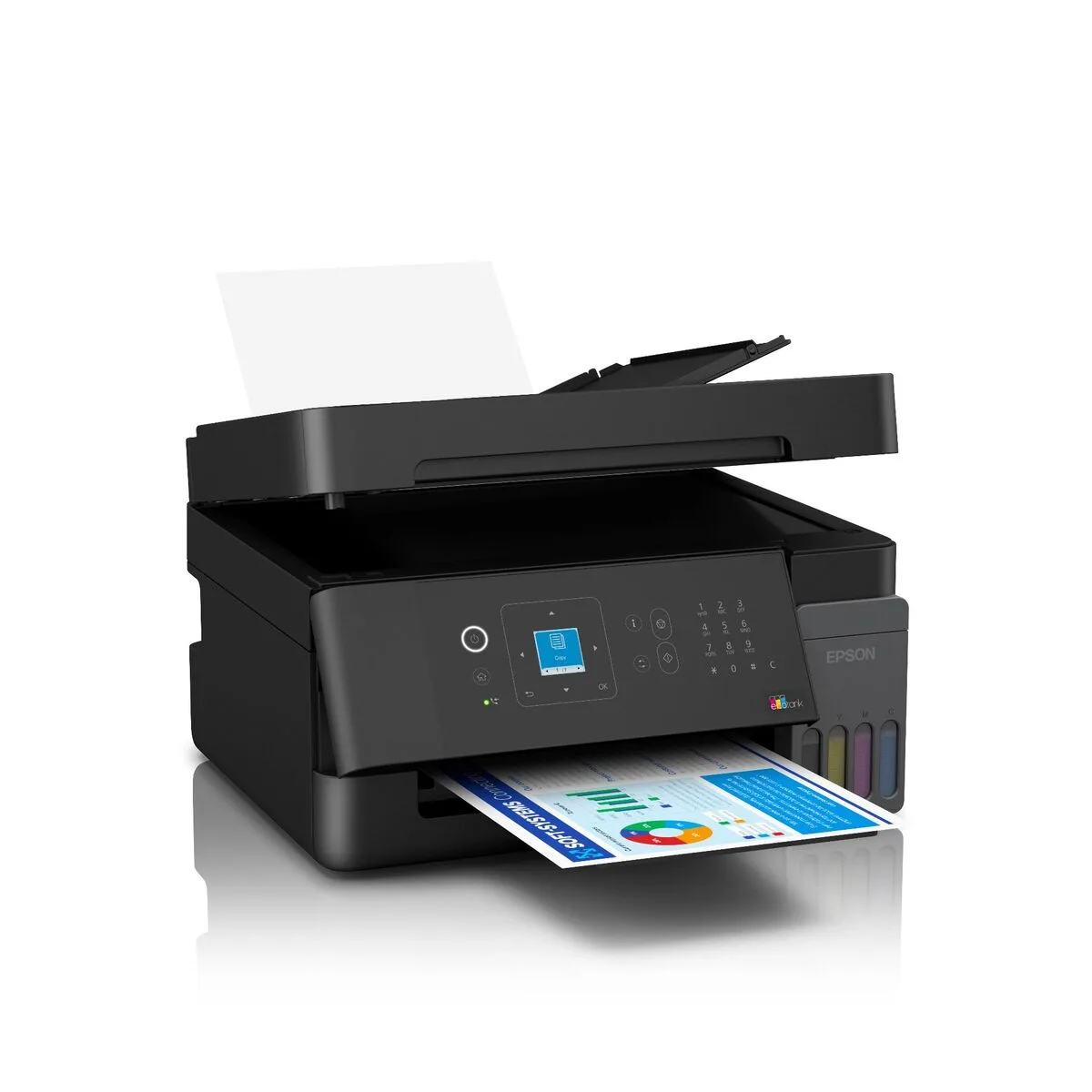 Máy in phun màu đa năng Epson EcoTank L5390 (In, Scan, Copy, Fax, ADF, Wi-Fi, LAN) - ảnh 2