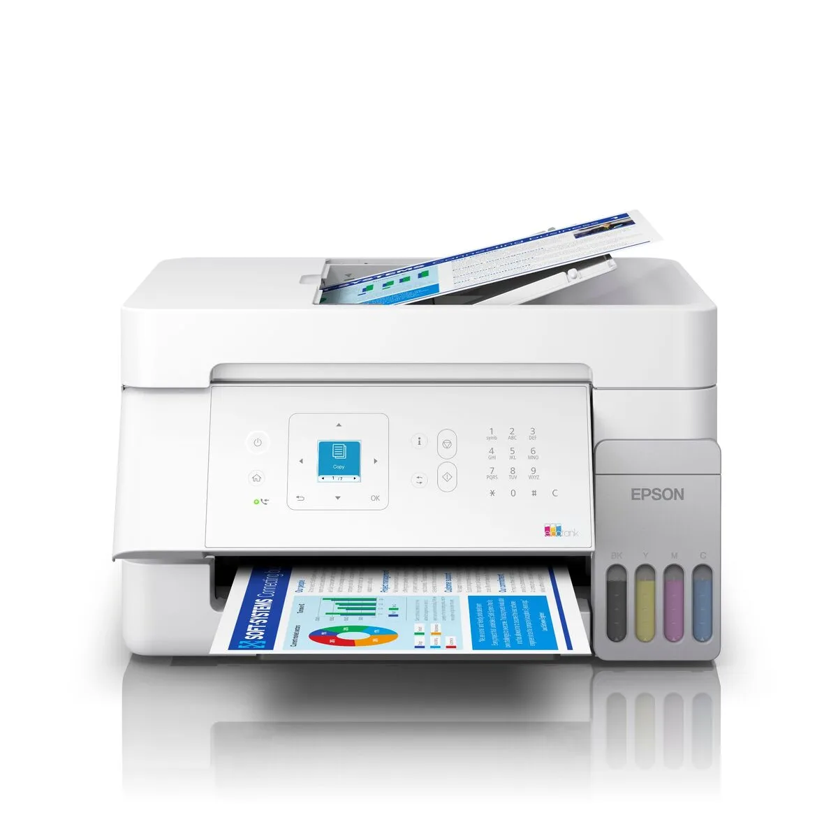 Máy in phun màu đa năng Epson EcoTank L5396 vỏ trắng (In, Scan, Copy, Fax, ADF, Wi-Fi) - ảnh 3