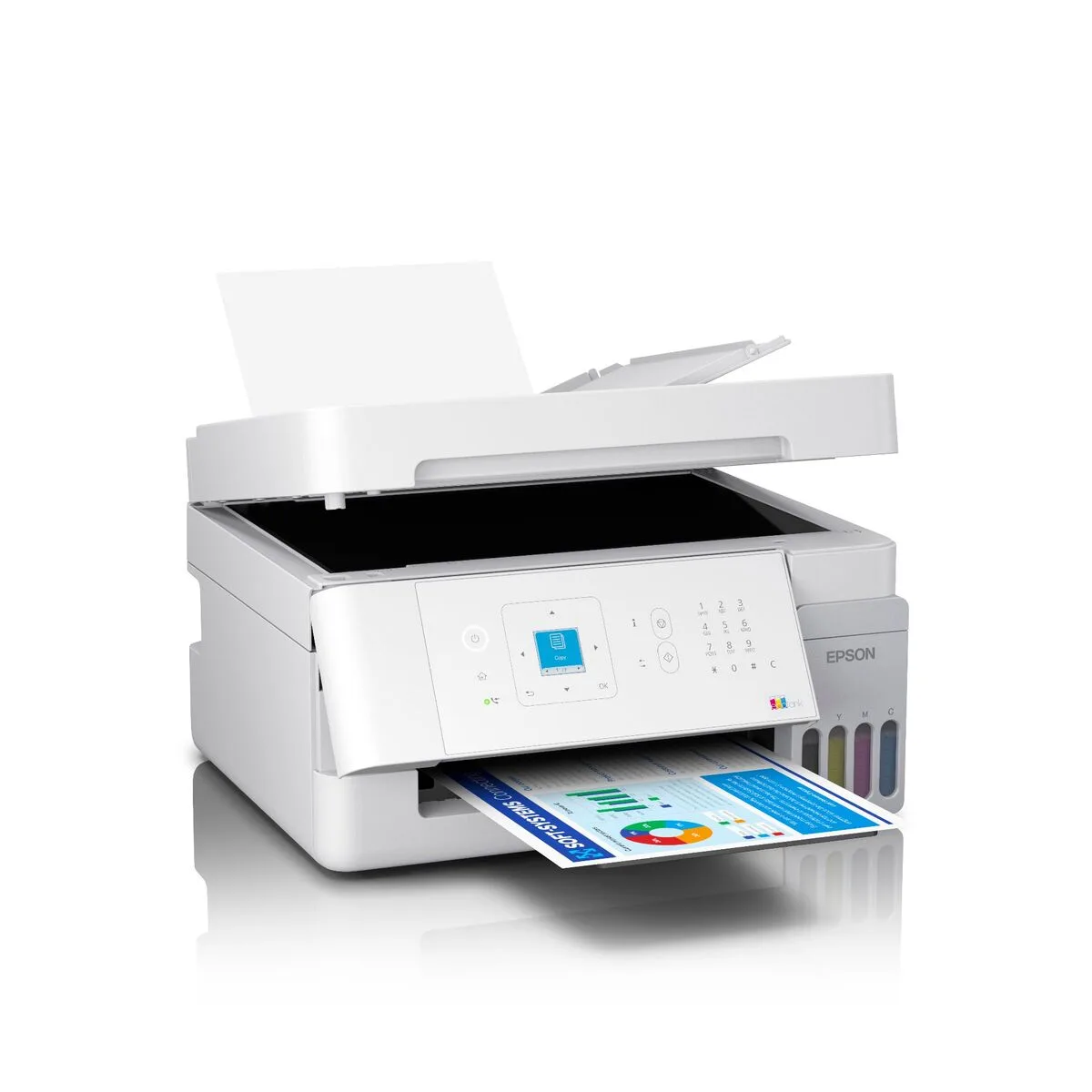 Máy in phun màu đa năng Epson EcoTank L5396 vỏ trắng (In, Scan, Copy, Fax, ADF, Wi-Fi) - ảnh 4