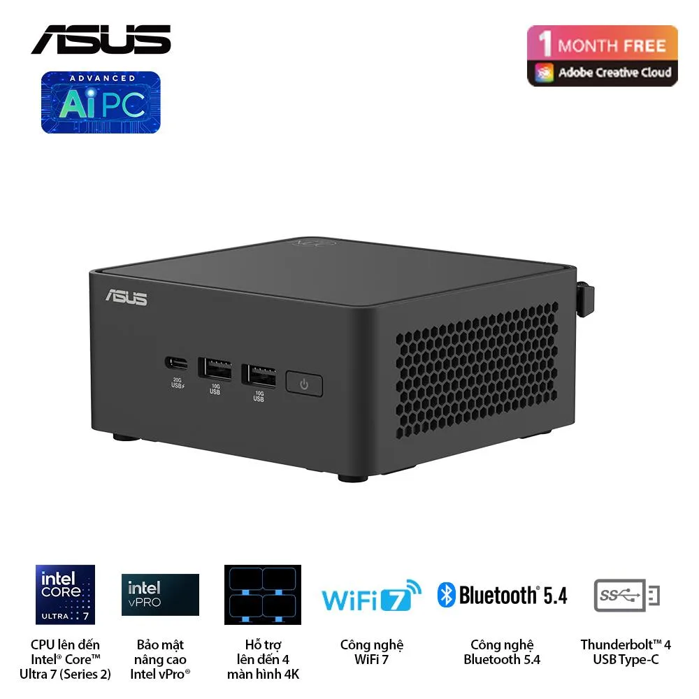 Máy tính Mini PC ASUS NUC 15 Pro Tall (Ultra 5 225H) - ảnh 2