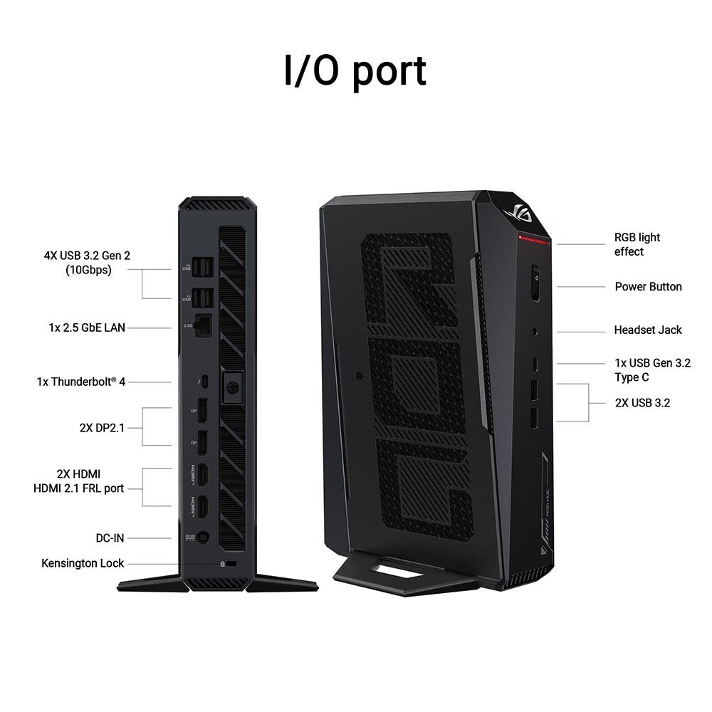 ASUS ROG NUC cổng kết nối