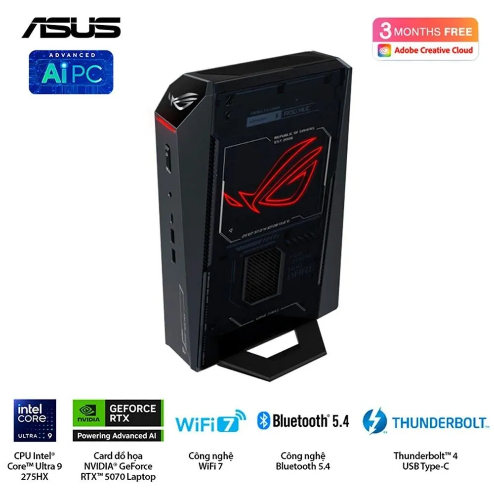 Máy tính Mini PC ASUS ROG NUC (Core Ultra 9 275HX, RTX 5070 8GB)