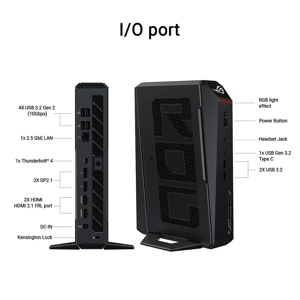 Máy tính Mini PC ASUS ROG NUC (Core Ultra 9 275HX, RTX 5070 8GB) - ảnh 2