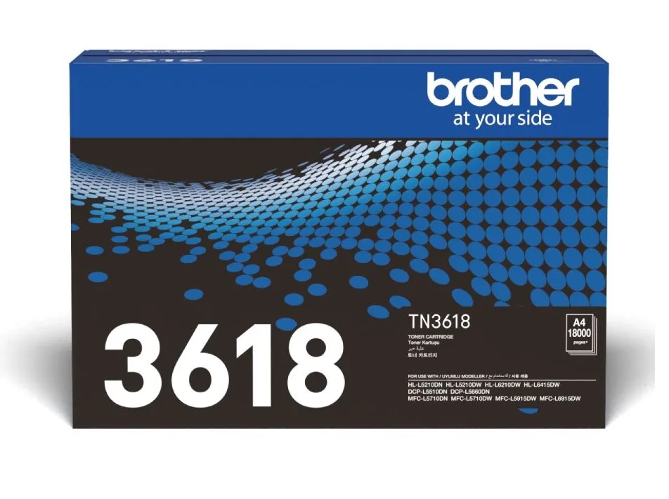 Mực in Brother TN-3618 chính hãng – Toner laser đen cho văn phòng
