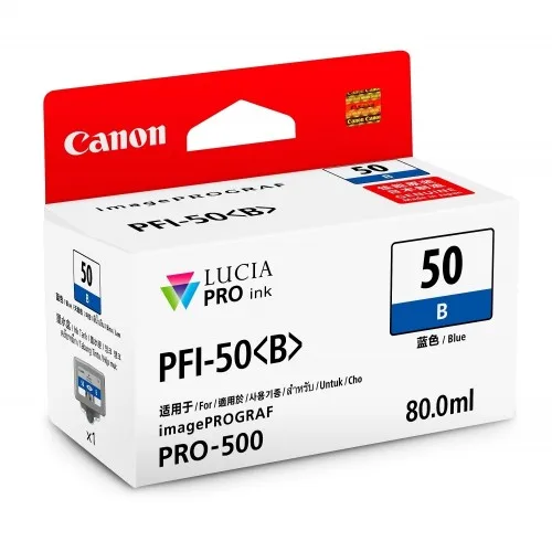 Mực in Canon PFI-50 Blue Ink Tank (0543C001AA)