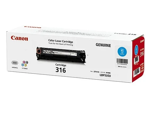 Mực in Canon 316 Cyan Toner Cartridge (1979B003AA)
