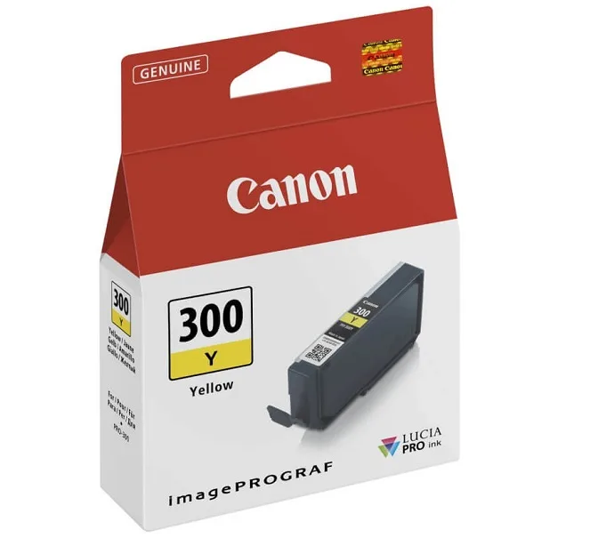 Mực in Canon PFI-300Y Yellow Ink Cartridge (4196C001)