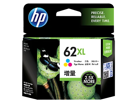 Mực in HP 62XL High Yield Tri-color Original Ink Cartridge (C2P07AA)