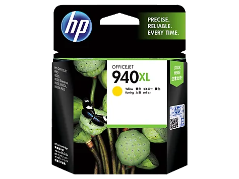 Mực in HP 940XL High Yield Yellow Original Ink Cartridge (C4909AA)