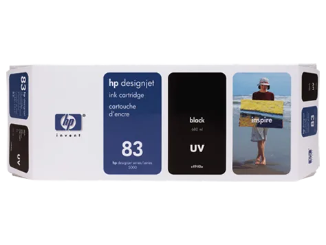 Mực in HP 83 680-ml Black DesignJet UV Ink Cartridge (C4940A)