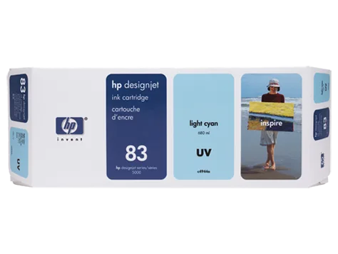 Mực in HP 83 680-ml Light Cyan DesignJet UV Ink Cartridge (C4944A)