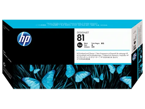 Mực in HP 81 Black DesignJet Dye Printhead and Printhead Cleaner (C4950A)