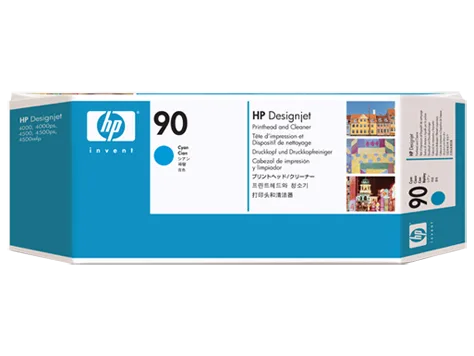 Mực in HP 90 Cyan DesignJet Printhead and Printhead Cleaner (C5055A)