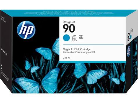 Mực in HP 90 225-ml Cyan DesignJet Ink Cartridge (C5060A)