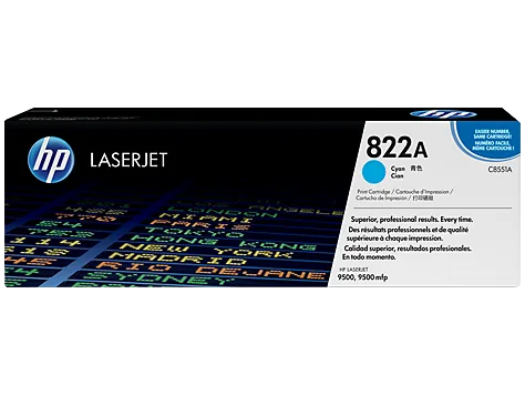Mực in HP 822A Cyan Original LaserJet Toner Cartridge (C8551A)