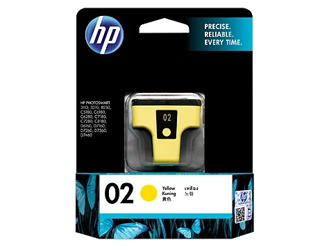 Mực in HP 02 Yellow Original Ink Cartridge (C8773WA)