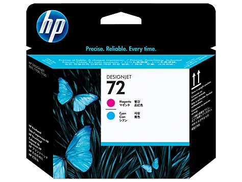 Mực in HP 72 Magenta and Cyan DesignJet Printhead (C9383A)