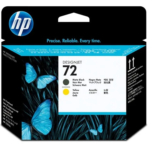 Mực in HP 72 Matte Black and Yellow DesignJet Printhead (C9384A)