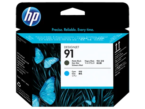 Mực in HP 91 Matte Black and Cyan DesignJet Printhead (C9460A)