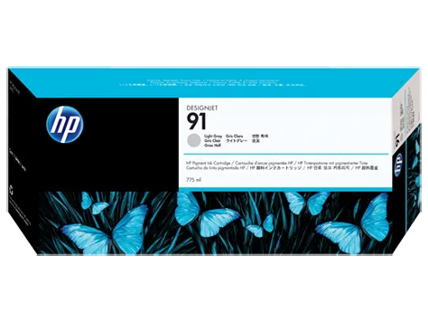 Mực in HP 91 775-ml Light Gray DesignJet Pigment Ink Cartridge (C9466A)