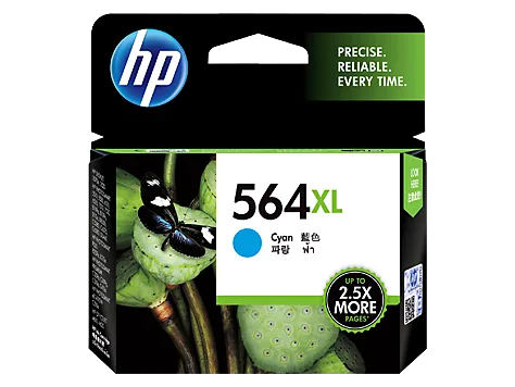 Mực in HP 564XL High Yield Cyan Original Ink Cartridge (CB323WA)