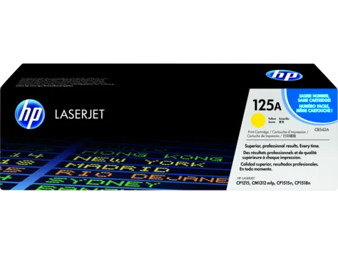 Mực in HP 125A Yellow Original LaserJet Toner Cartridge (CB542A)