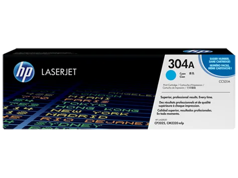 Mực in HP 304A Cyan Original LaserJet Toner Cartridge (CC531A)