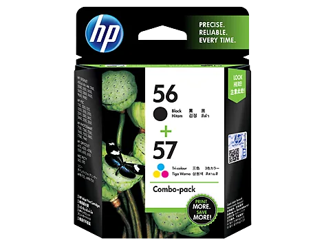 Mực in HP 56 Black/57 Tri-color 2-pack Original Ink Cartridges (CC629AA)
