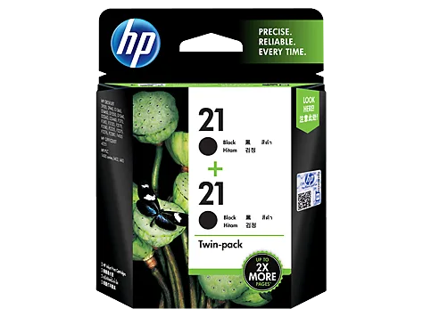 Mực in HP 21 2-pack Black Inkjet Print Cartridges (CC630AA)