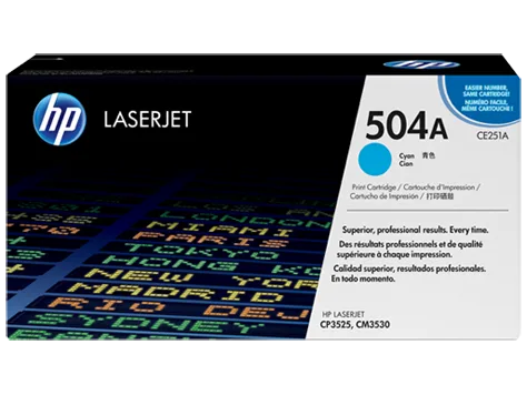 Mực in HP 504A Cyan Original LaserJet Toner Cartridge (CE251A)